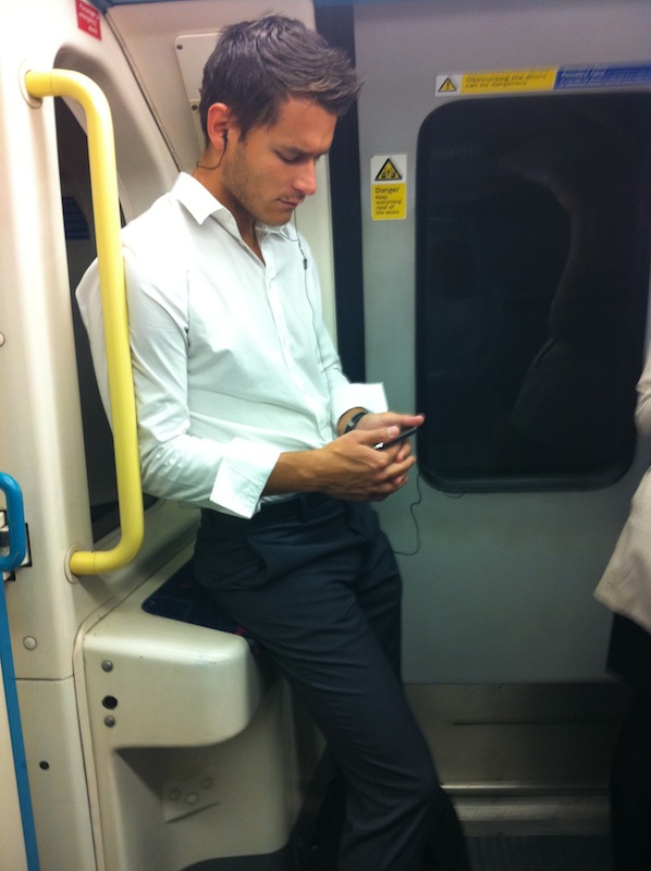 Spotted Lonely Boy On Jubilee Line  Boots Call-6216